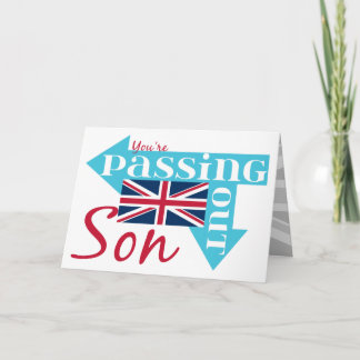 Congratulations Son Passing Out British Military Card