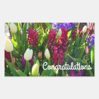 Congratulations Spring Flowers #5 Stickers