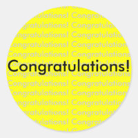 Congratulations! sticker