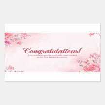 Congratulations stickers