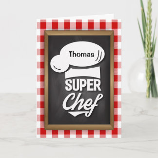 Congratulations Super Chef, Culinary School Grad Card