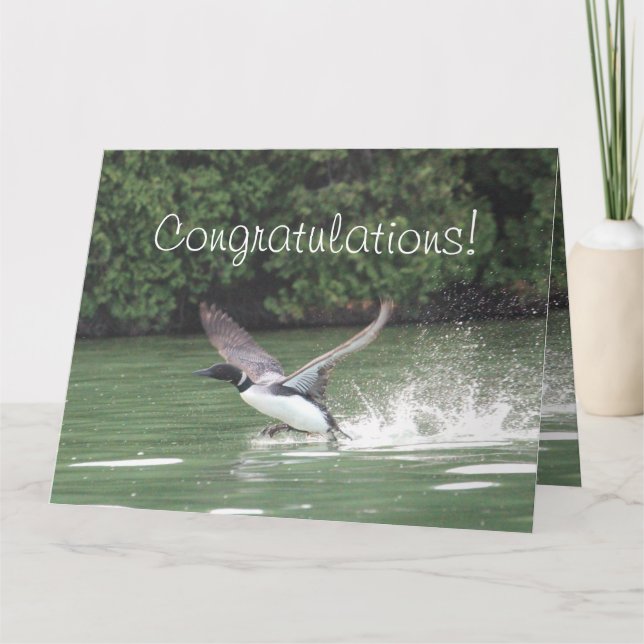 Congratulations Taking Flight Card (Front)