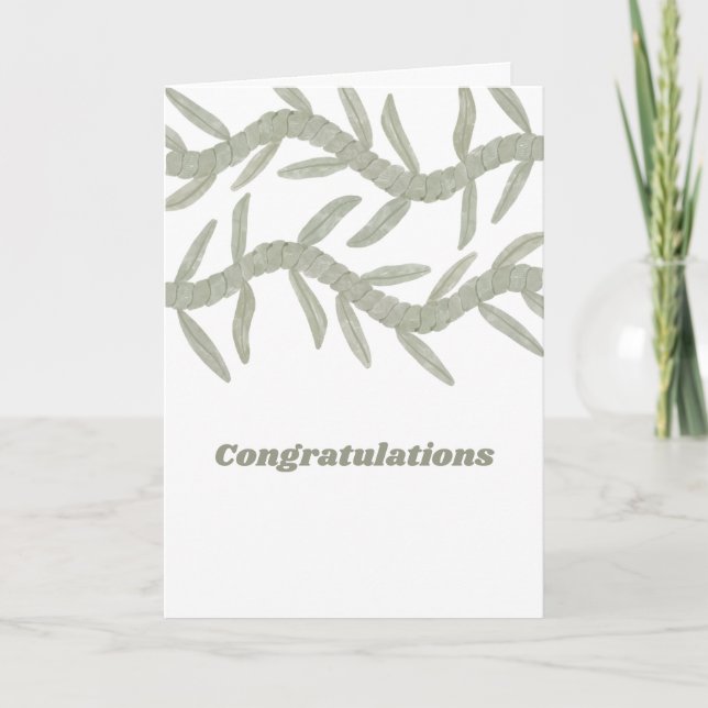 Congratulations Thank You Card (Front)