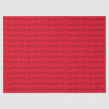 “Congratulations!” TISSUE PAPER