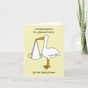 Congratulations to Friend on Baby Shower Card