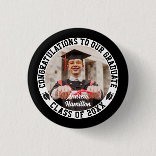 Congratulations To Our Graduate Graduation Photo 3 Cm Round Badge