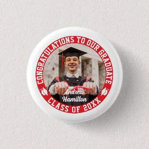 Congratulations To Our Graduate Graduation Photo 3 Cm Round Badge