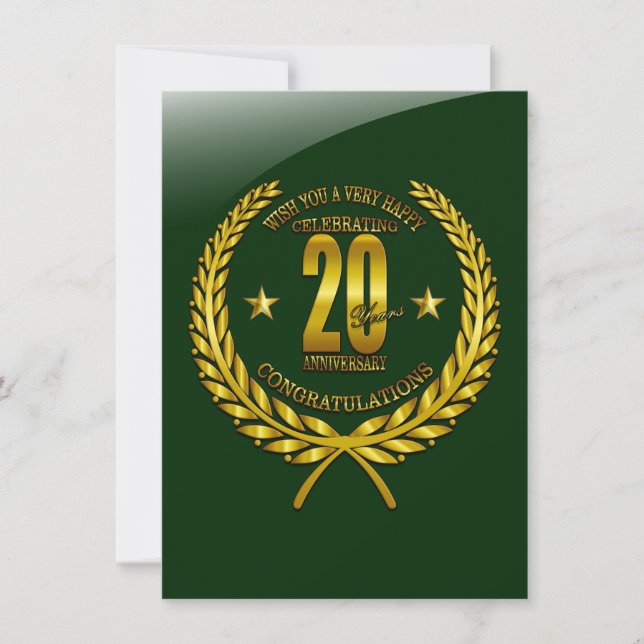 Congratulations to the 20th Anniversary (Front)
