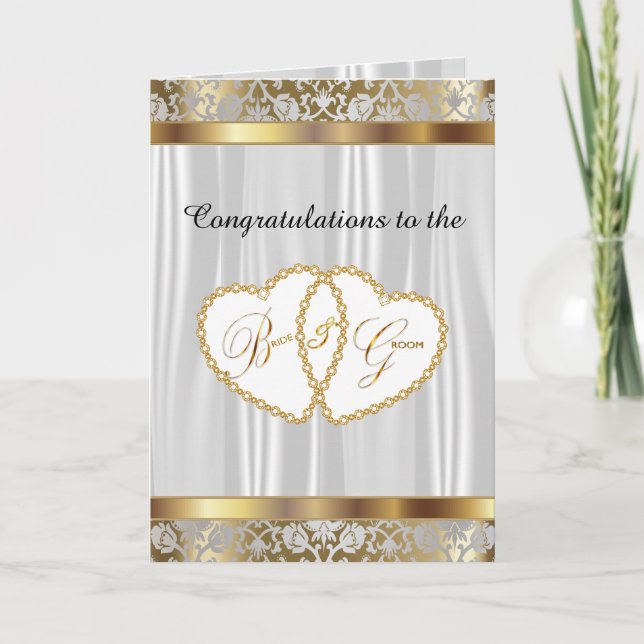 Congratulations to the Bride and Groom - Wedding Card (Front)