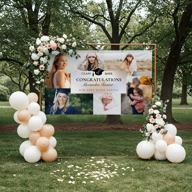 Congratulations To The Graduate 6 Photo Collage Banner (Congratulations To The Graduate 6 Photo Collage Banner)