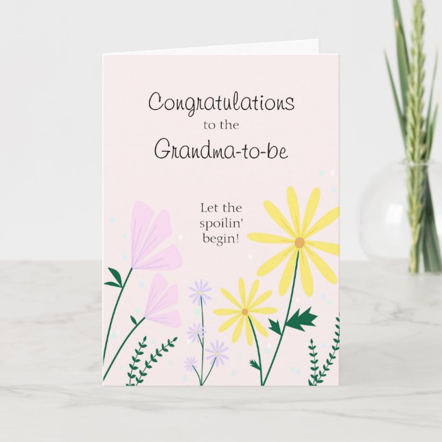 Congratulations to The Grandma-to-be Card (Front)