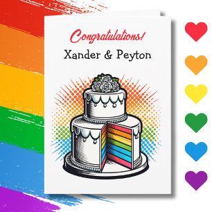 Congratulations to the New Couple   LGBTQIA+ Card
