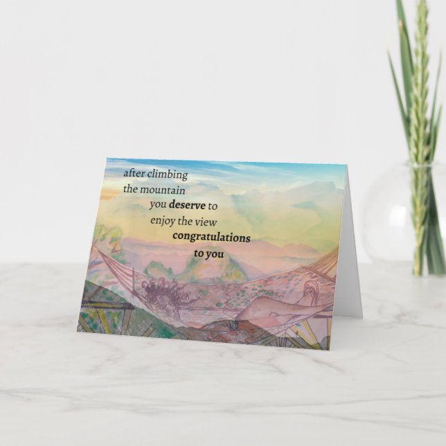 Congratulations to You Thank You Card (Front)