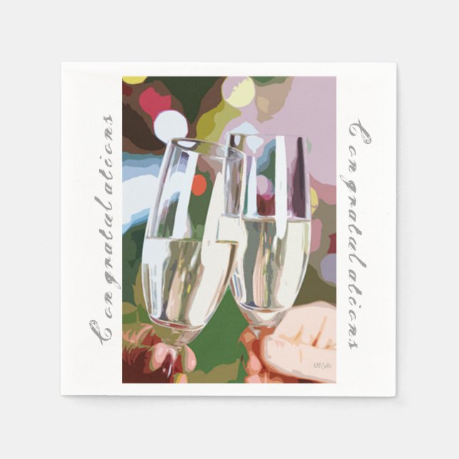 Congratulations Toast Napkin (Front)