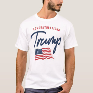 Congratulations Trump American Flag T-Shirt