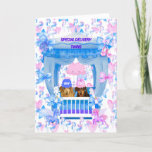 Congratulations Twins Greeting Card