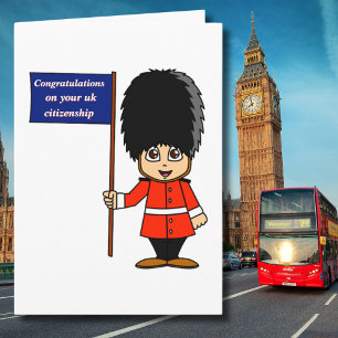 Congratulations UK Citizenship Britain Flag Card