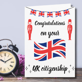 Congratulations UK Citizenship English New Citizen Card
