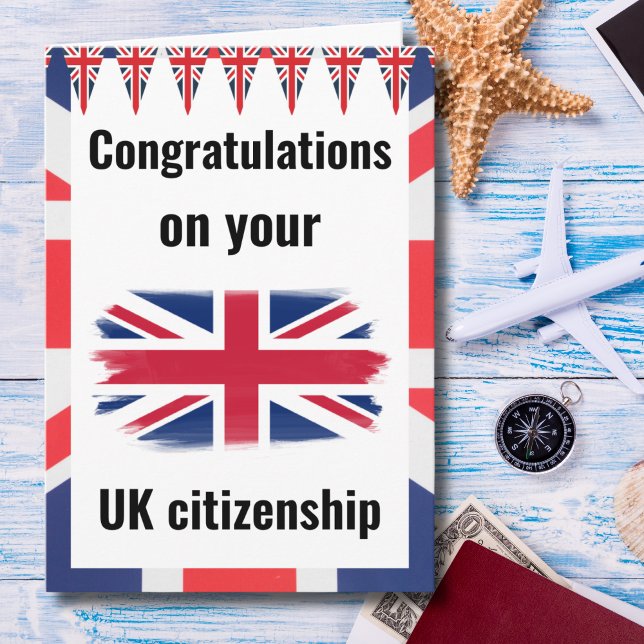 Congratulations UK Citizenship United Kingdom Card (Creator Uploaded)