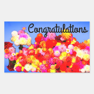 Congratulations Various Dahlias #2-3 Stickers