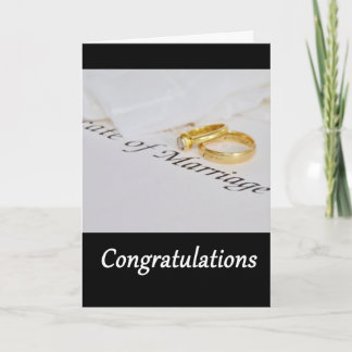 Congratulations Wedding Card