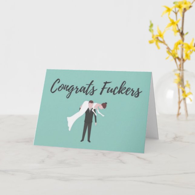 Congratulations Wedding Greeting Card (Yellow Flower)