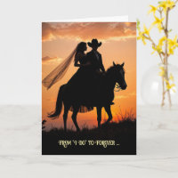 Congratulations Wedding Marriage Country Western
