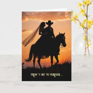 Congratulations Wedding Marriage Country Western Card