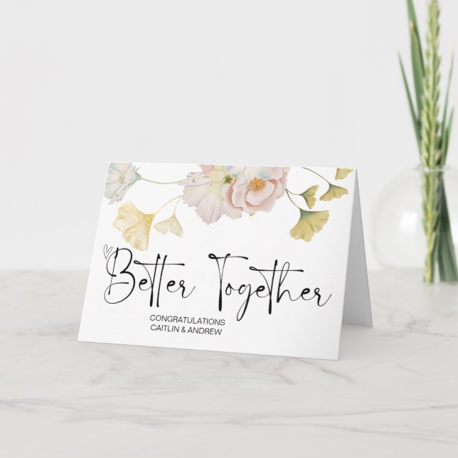 Congratulations Wedding Newly Weds Bride and Groom Card (Front)