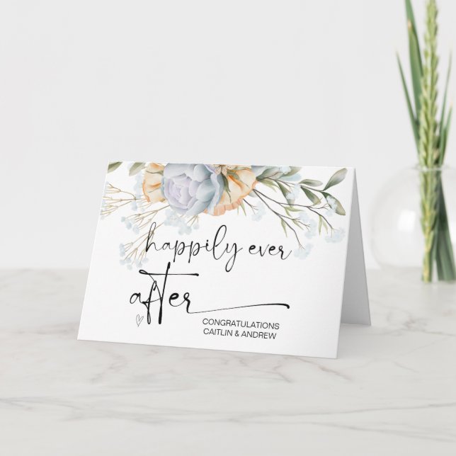 Congratulations Wedding Newly Weds Bride and Groom Card (Front)