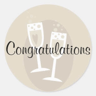 Congratulations Wedding Sticker