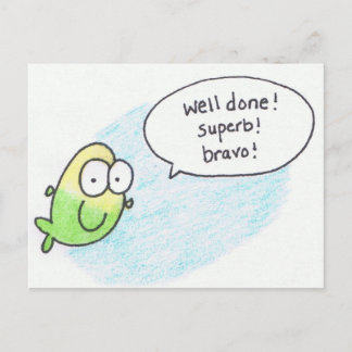 Congratulations,Well Done, Super, Bravo, Post Card