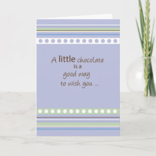 Congratulations with Chocolate Card