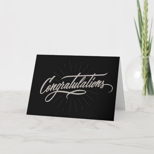 **CONGRATULATIONS** YOU DESERVE THE VERY BEST CARD (Front)