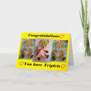 Congratulations you have triplets card