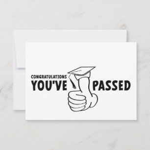 Congratulations, you passed, diploma