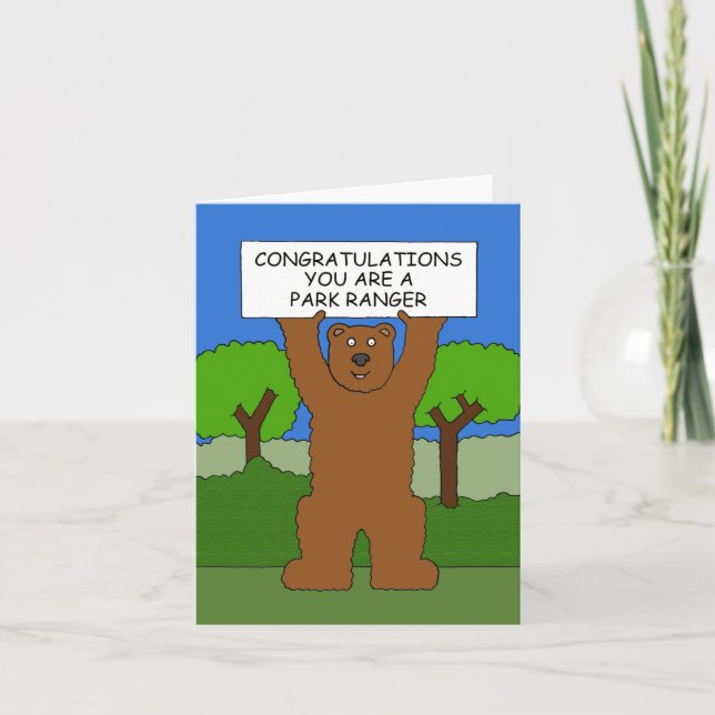 Congratulations You're a Park Ranger Card (Front)