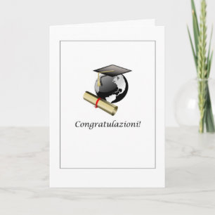 Congratulazioni! - Graduation Card in Italian