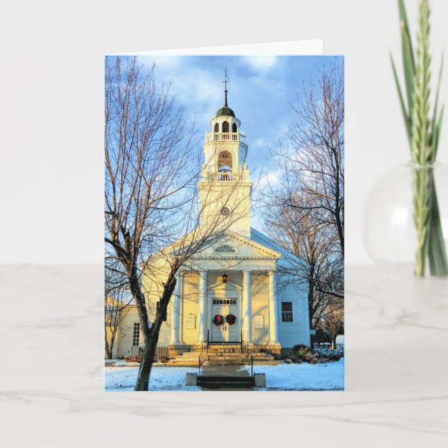 Congregational Church Hollis NH Holiday Card (Front)