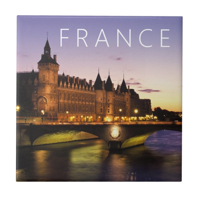 Congress at the River Seine | Paris, France Tile (Front)