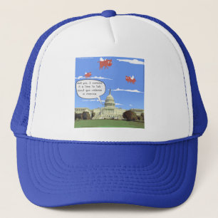 Congress & Gun Violence Talk When Pigs Fly Trucker Hat