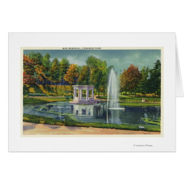 Congress Park War Memorial View (Front Horizontal)