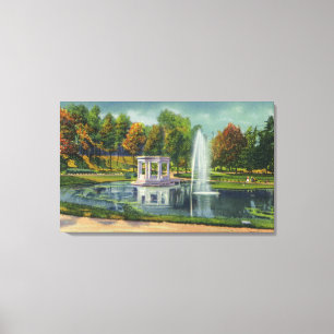 Congress Park War Memorial View Canvas Print