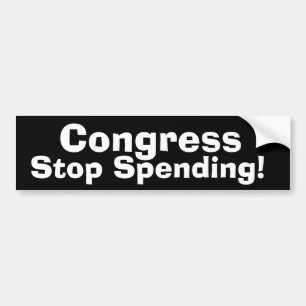 Congress Stop Spending! Bumper Sticker