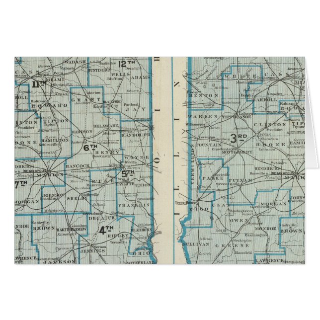 Congressional districts Judicial districts Indiana (Front Horizontal)