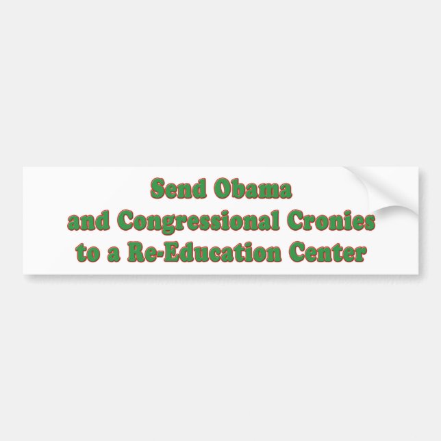 Congressional ReEducation Bumper Sticker (Front)