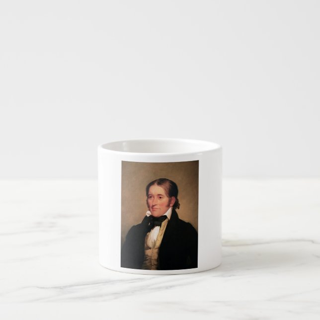 Congressman Davy Crockett by Chester Harding Espresso Cup (Front)