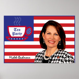 Congressman Michele Bachmann & Tea Party Poster