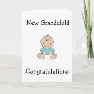 CONGRTULATIONS "GRANDPARENTS" ON NEW GRANDCHILD CARD