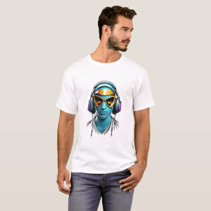 conic DJ Mask Logo T-Shirt